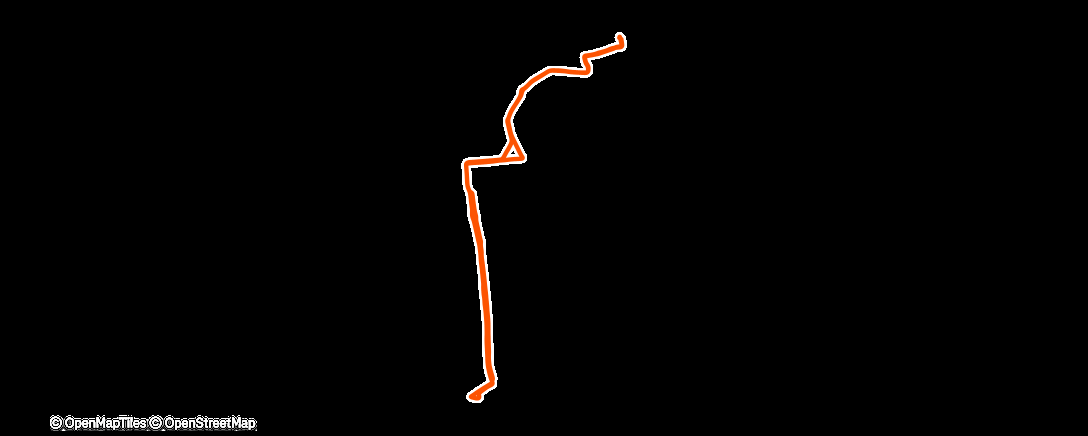 Map of the activity, Fahrt am Morgen