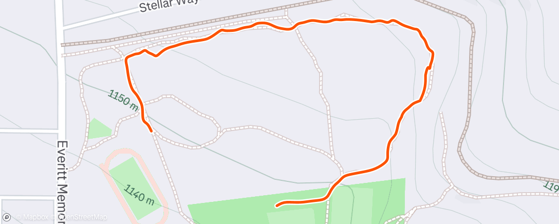 Map of the activity, Afternoon Walk