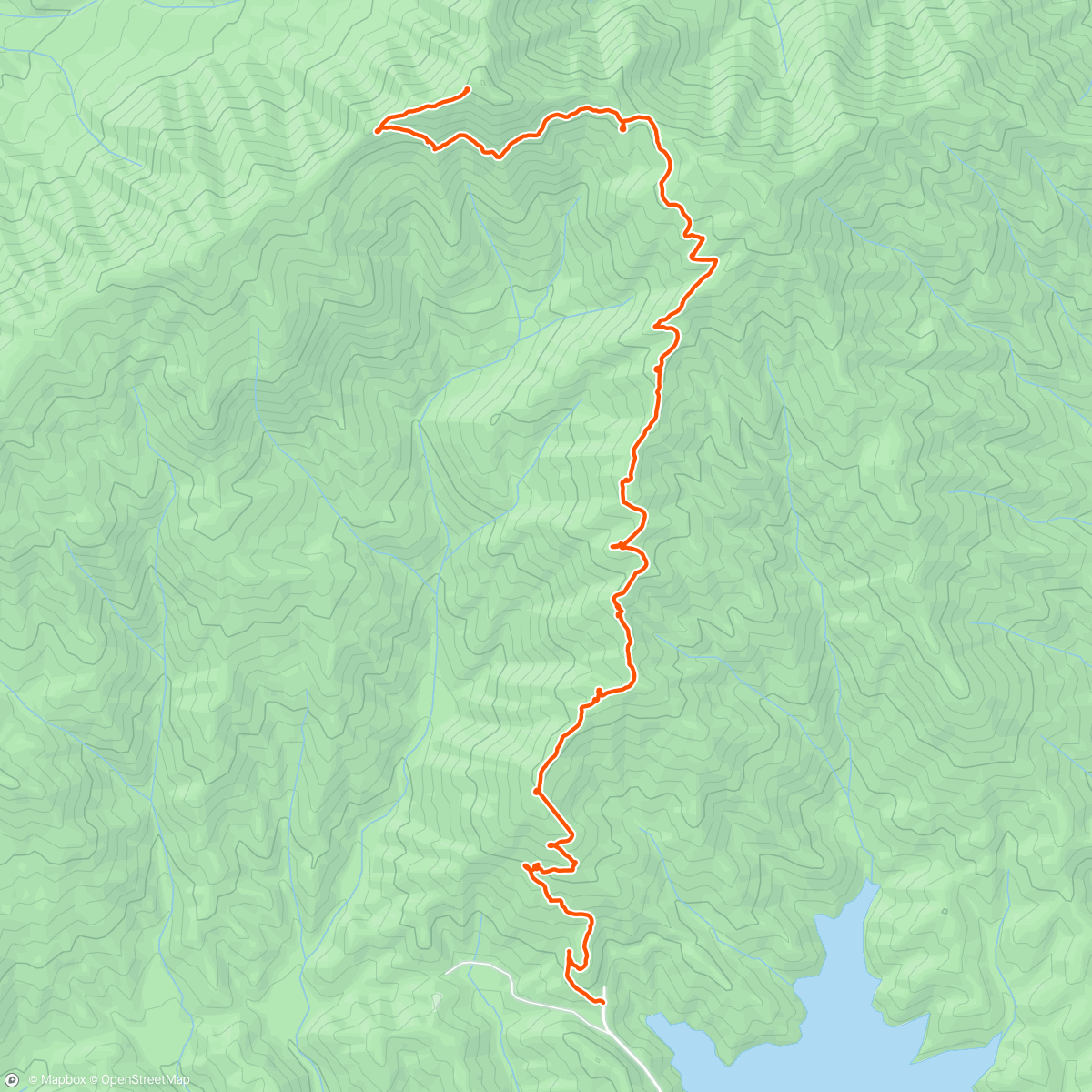 Map of the activity, Afternoon Trail Run