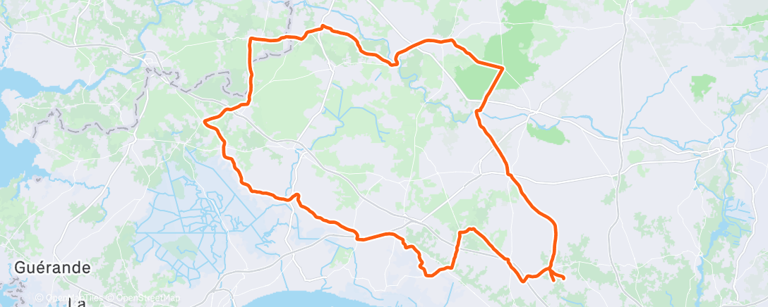 Mapa de la actividad (Sortie vélo le matin)