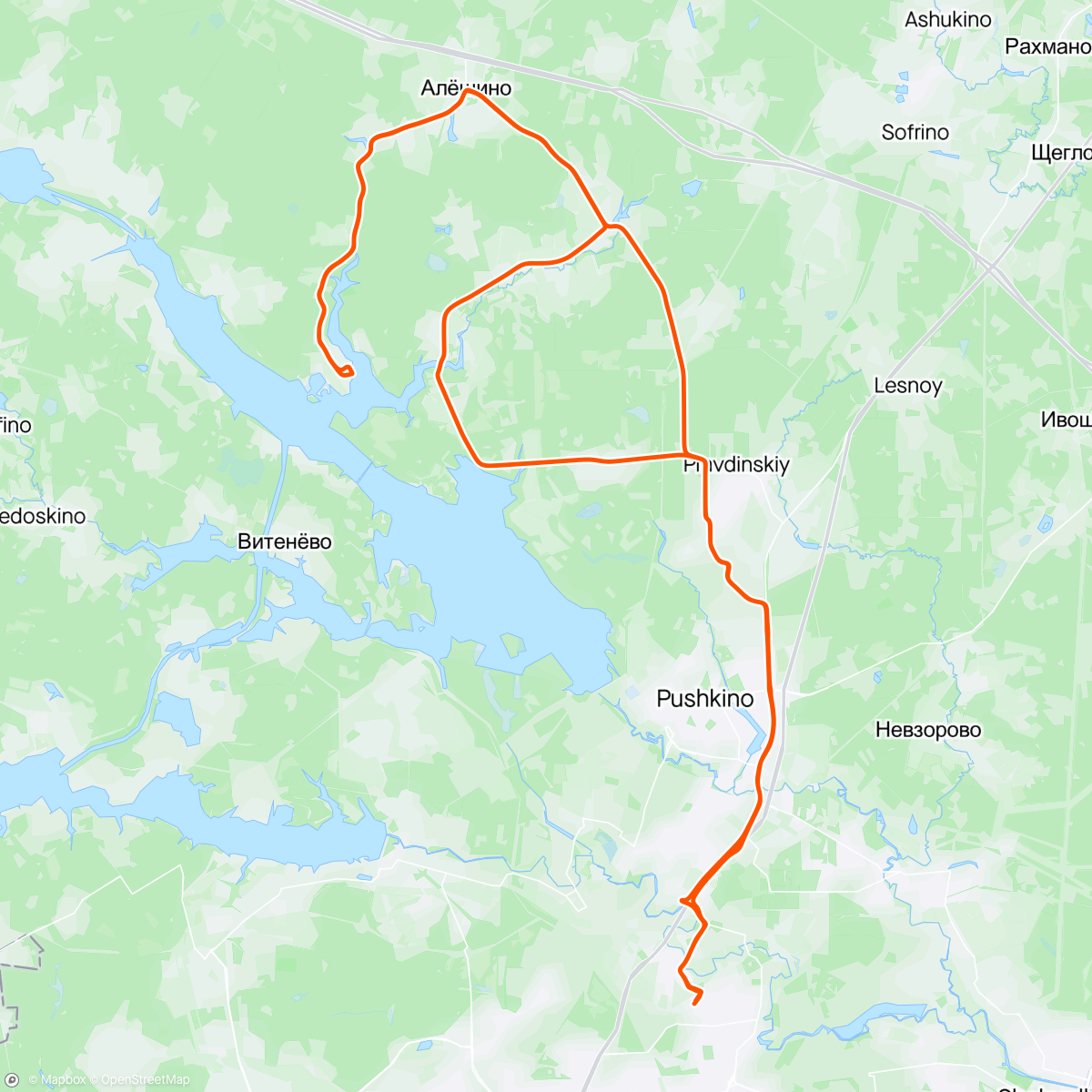 Map of the activity, Е, до Михалёво докатился