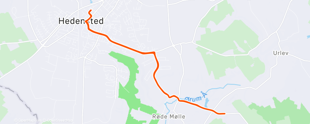 Map of the activity, Afternoon Ride