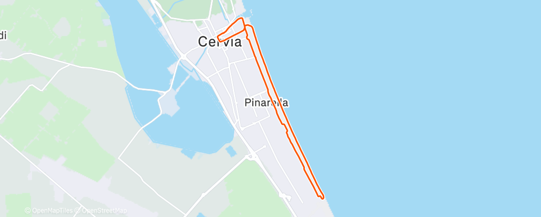 Map of the activity, Cervia Trail Experience 🥇