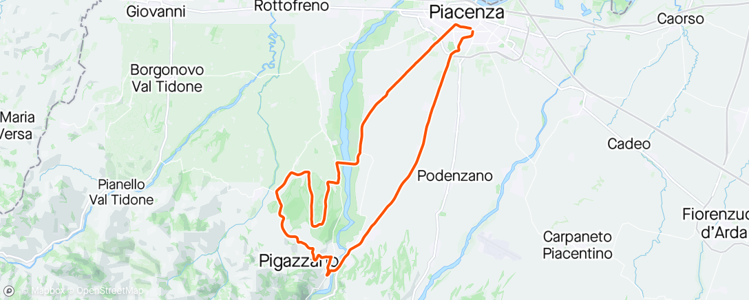 Map of the activity, Monteraschio-Momeliano