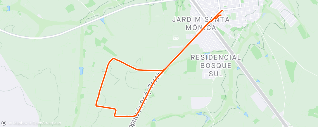 Mapa da atividade, Caminhada vespertina