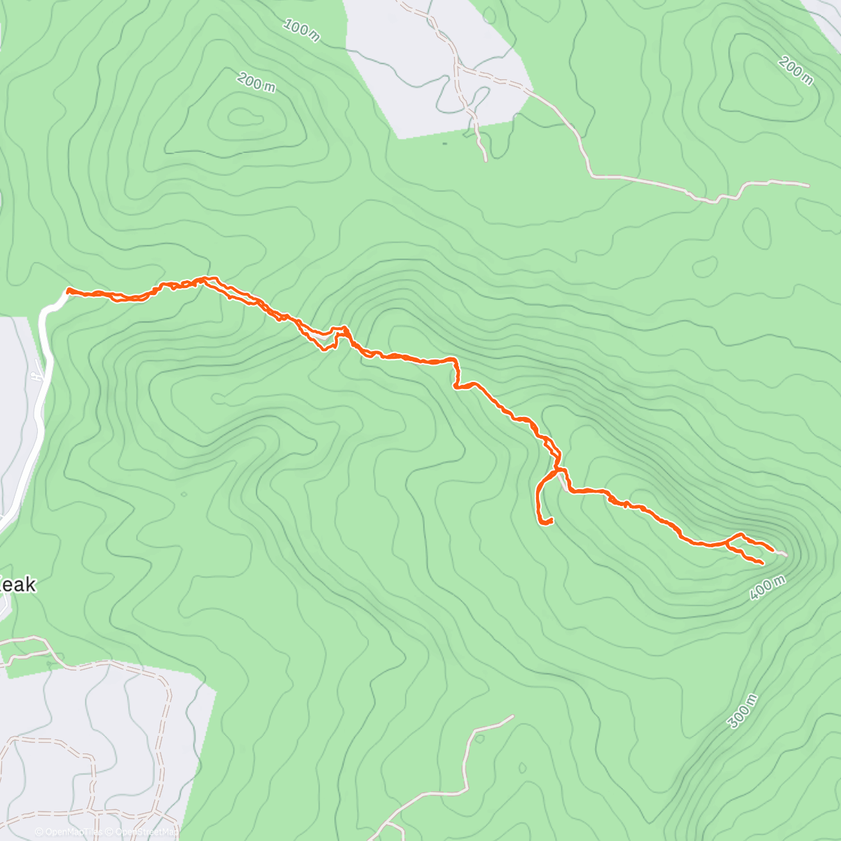 Map of the activity, MOUNTAIN HIKE: KHAO NGON NAK