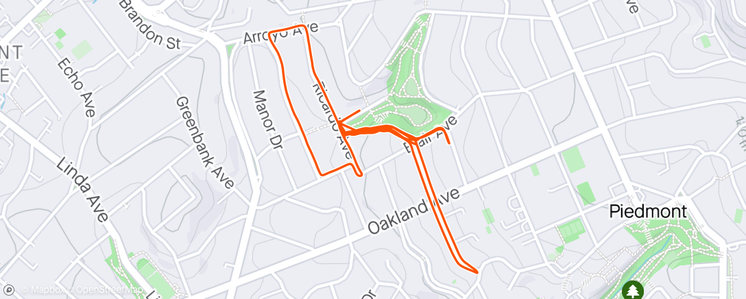 Map of the activity, Progressive Hill Reps - my least favorite workout so far 🙃