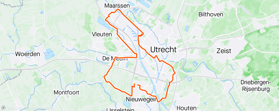 Mappa dell'attività Even wat spulletjes ophalen met een omweg. Lekker getrapt 👍