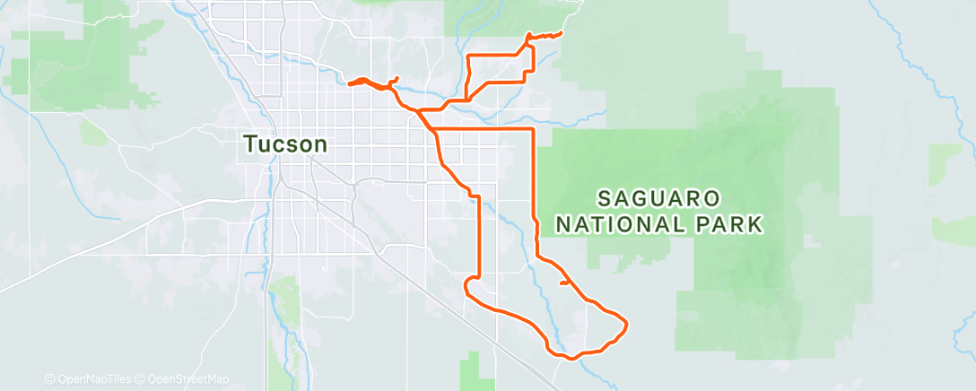 Map of the activity, Morning Ride