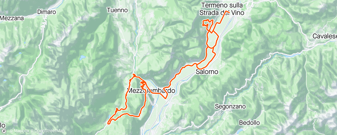Map of the activity, Tour de los Alpes etapa 1