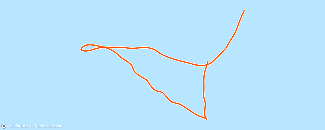 Map of the activity, Morning Swim