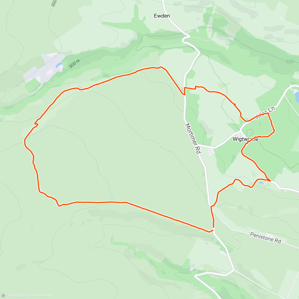 Map of the activity, Walk with Wout