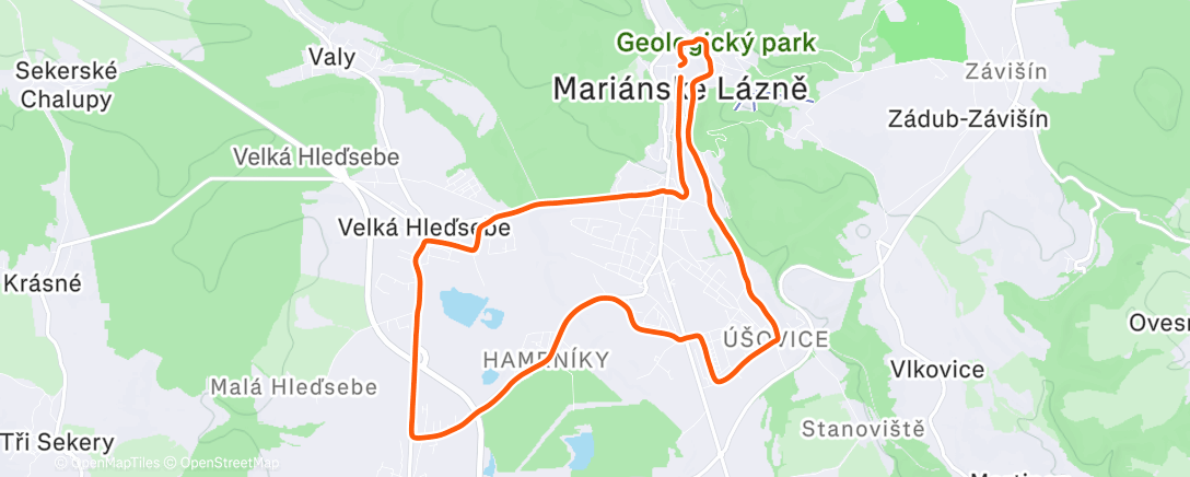 Карта физической активности (15,2 @ 5:54/km, 170 up)