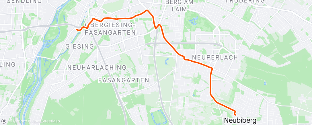 Map of the activity, Saturday Night Cycle