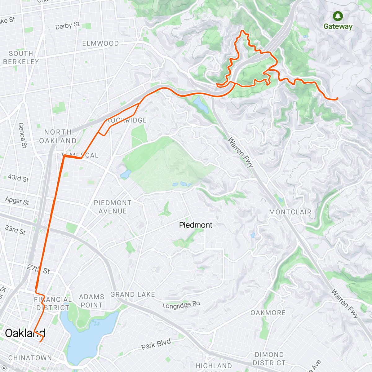 Map of the activity, Some east bay exploration