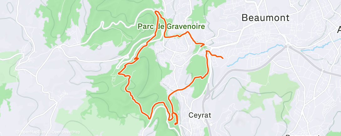 Mapa de la actividad (Trail du dimanche avec beb)