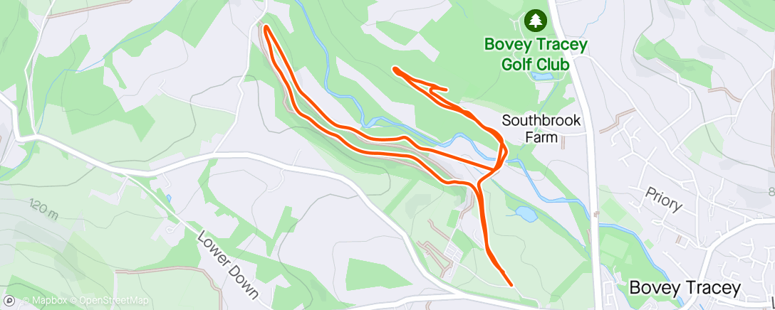Mapa da atividade, Parke Parkrun