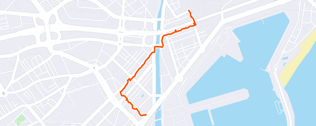 Map of the activity, Middagwandeling