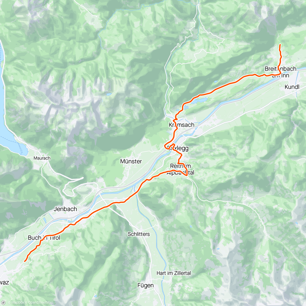Map of the activity, 2024 Tour of the alps S-3