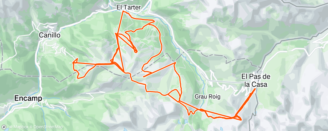 Map of the activity, Une belle journée de ski. Ca faisait longtemps que j avais pas fait 100kil 😉