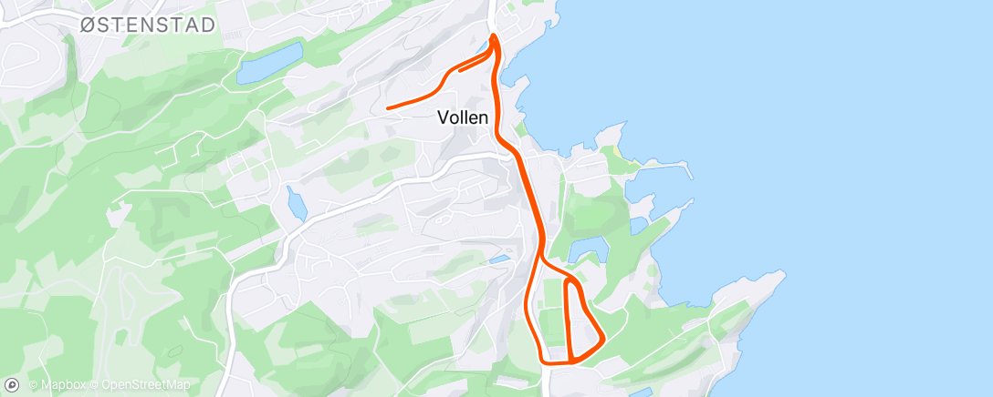 Map of the activity, Bamford tirsdagsintervaller