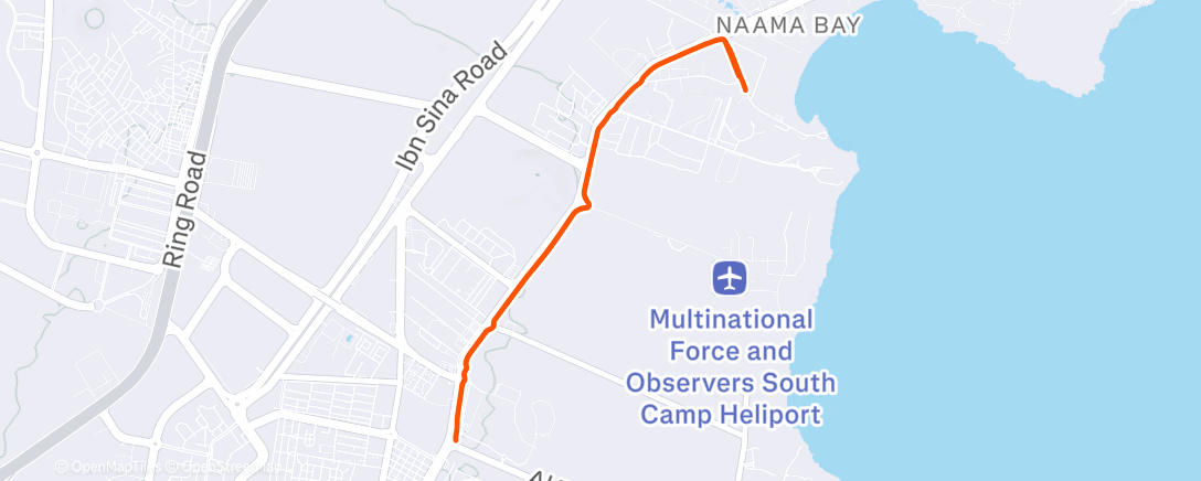 Карта физической активности (Morning Run)