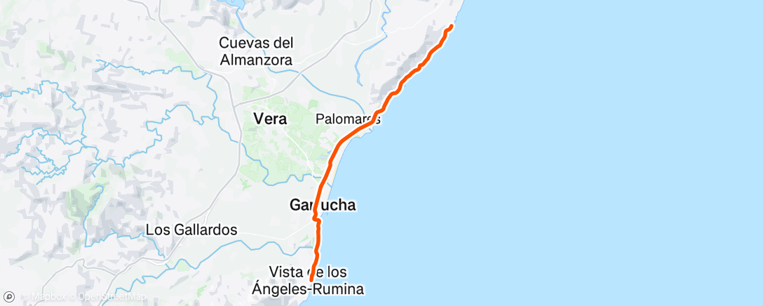 Map of the activity, Bicicleta por la mañana