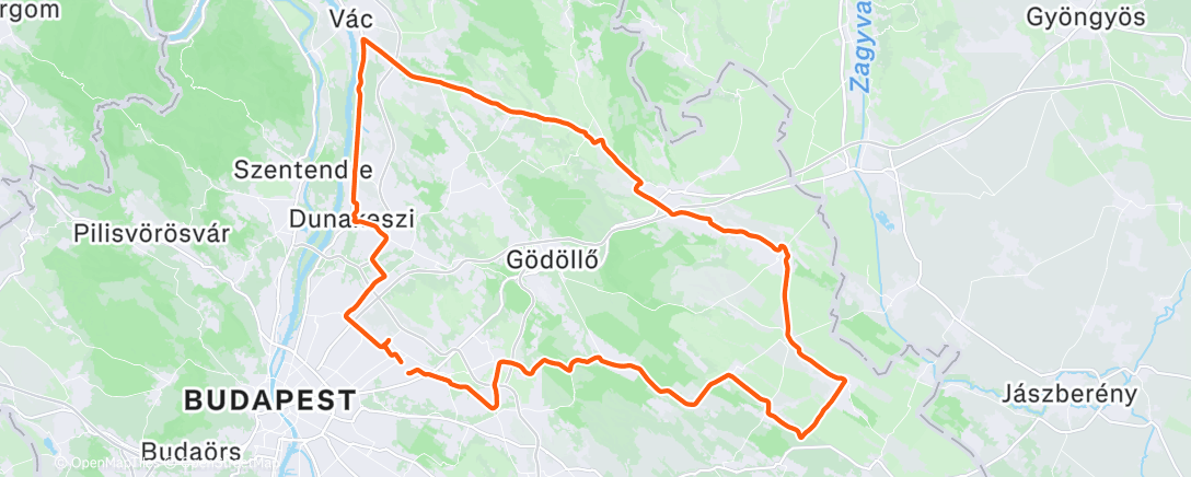 Map of the activity, Morning Ride