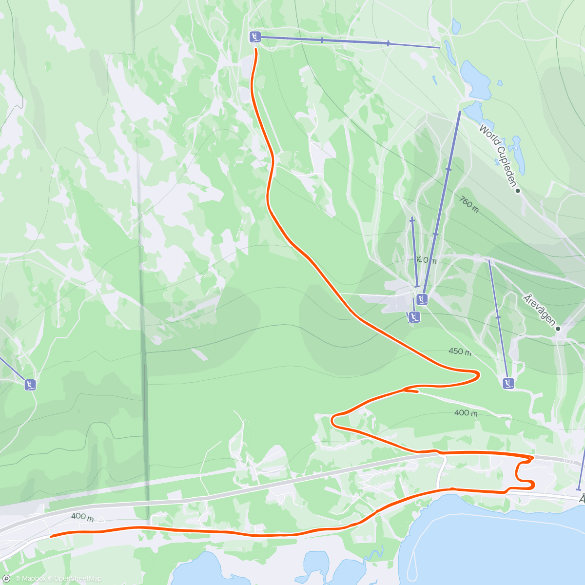 Map of the activity, Första med valiga hojen o dhdäck