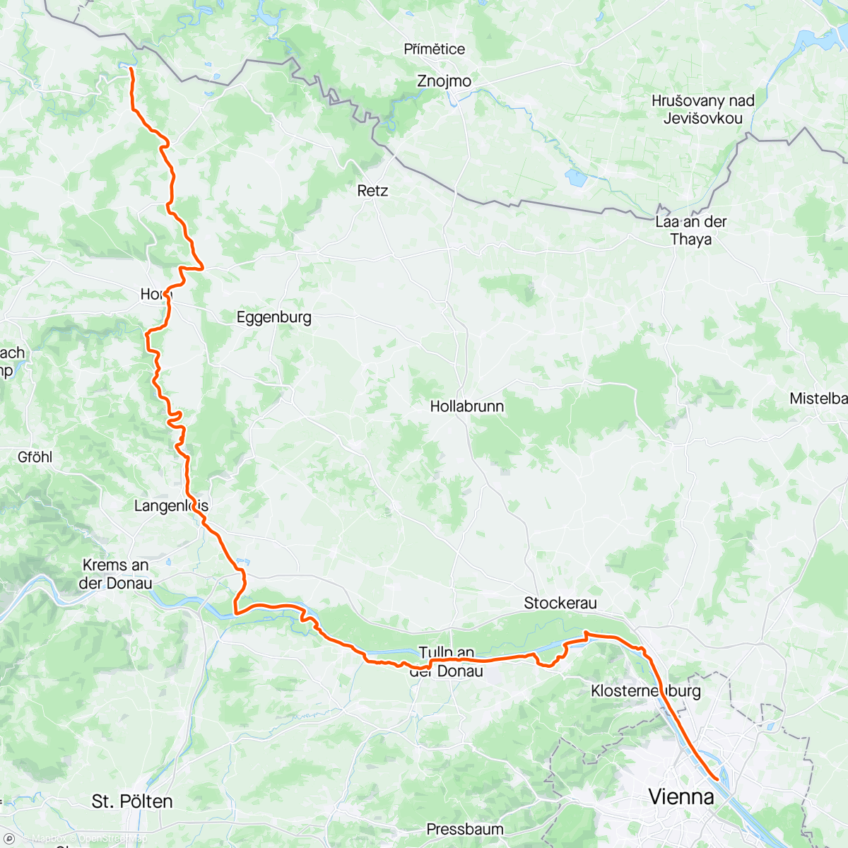 Map of the activity, Drosendorf - Kamü