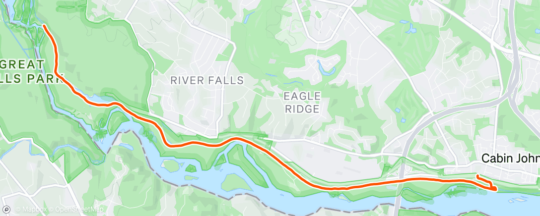 Map of the activity, Afternoon Ride
