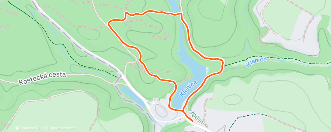 Map of the activity, Morning Walk