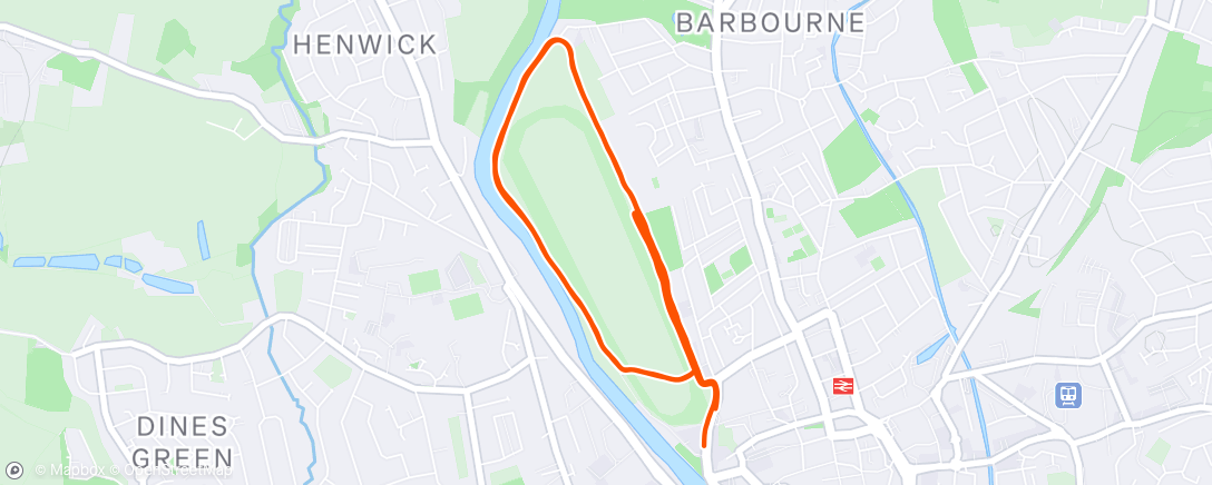 Map of the activity, parkrun 💯