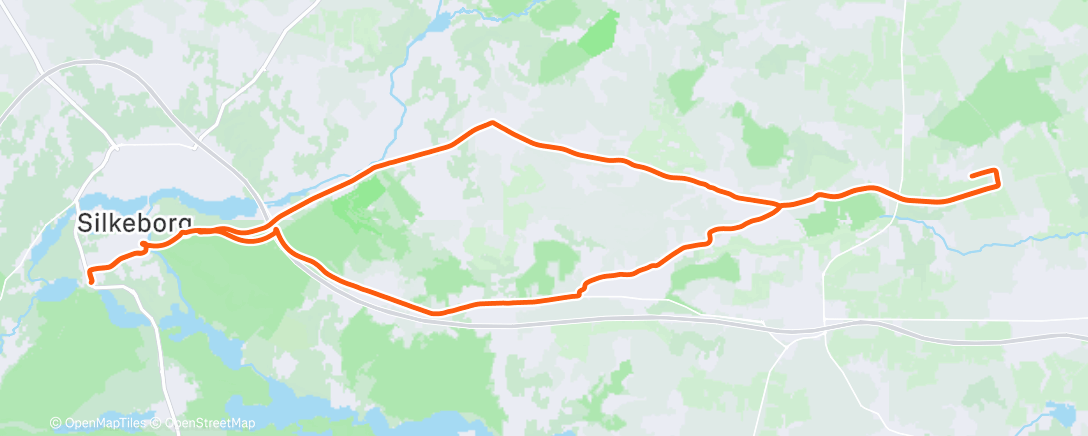 Map of the activity, Afternoon Ride