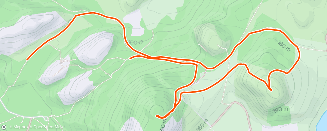 Map of the activity, Alsvik topper