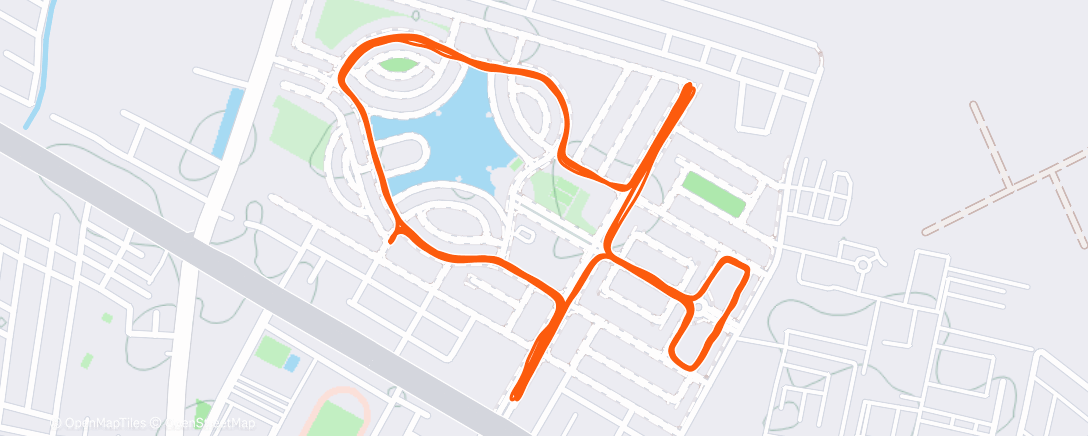 Map of the activity, Morning Run