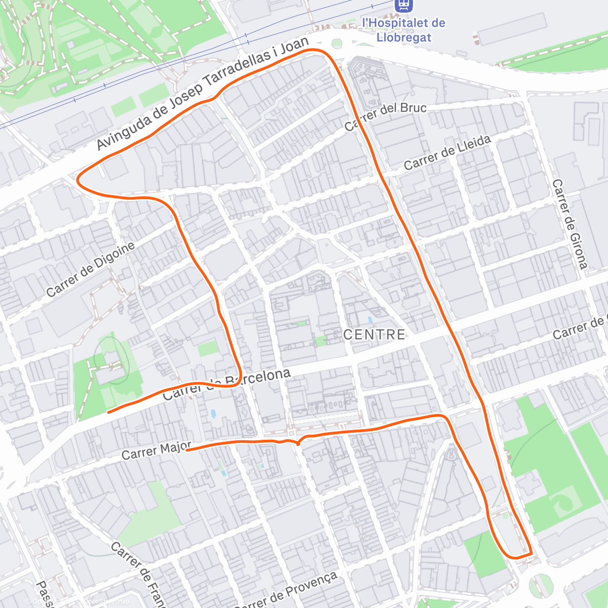 Карта физической активности (A por churros)