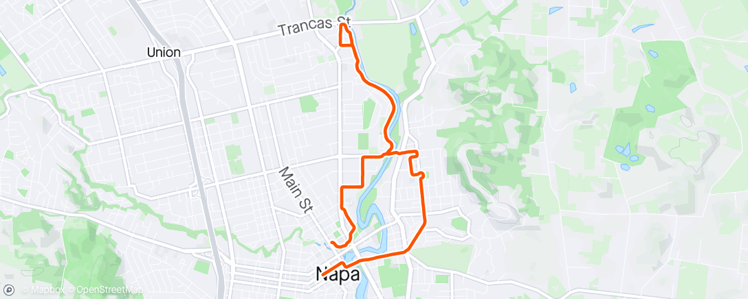 Mapa de la actividad (Morning Run)