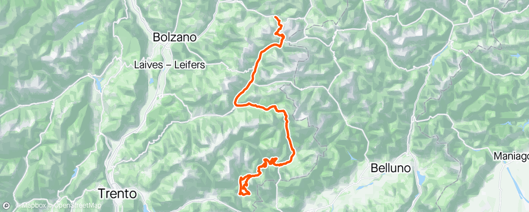 Map of the activity, Giro #17