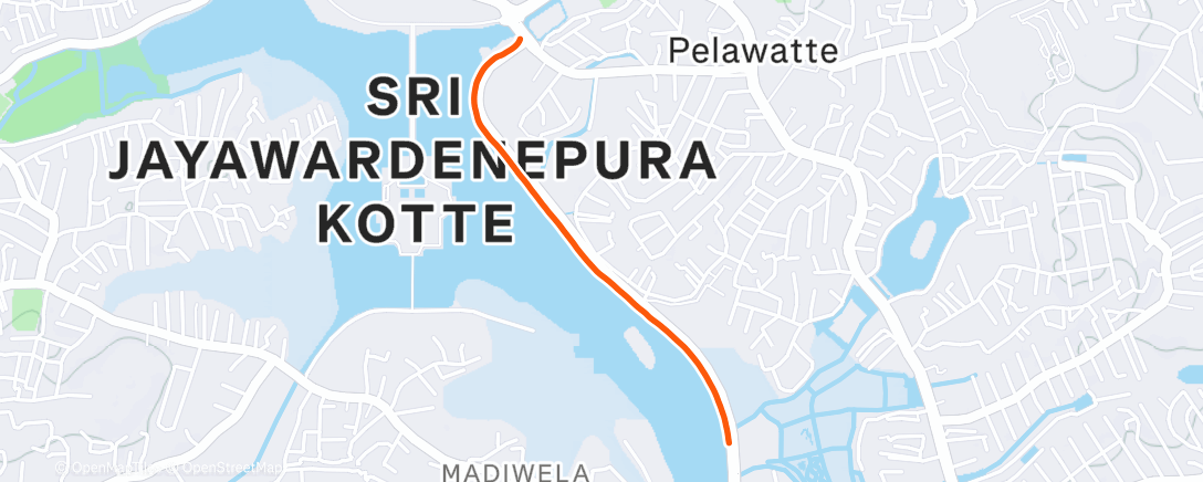 Map of the activity, Morning Run