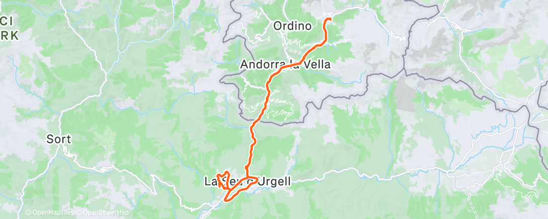 Carte de l'activité Bicicleta a la hora del almuerzo