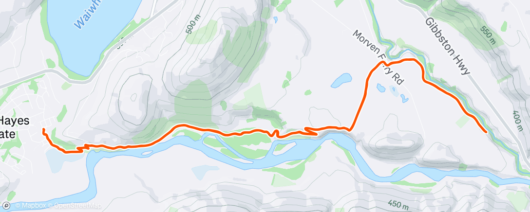 Map of the activity, Afternoon Ride