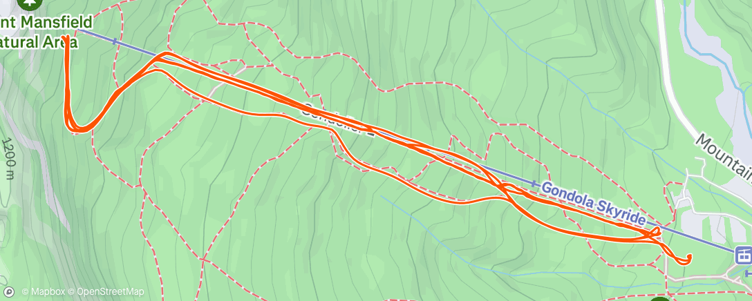 Map of the activity, Afternoon Backcountry Ski