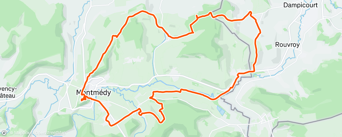 Mappa dell'attività Trail transfrontalier des 2 monts 30 km