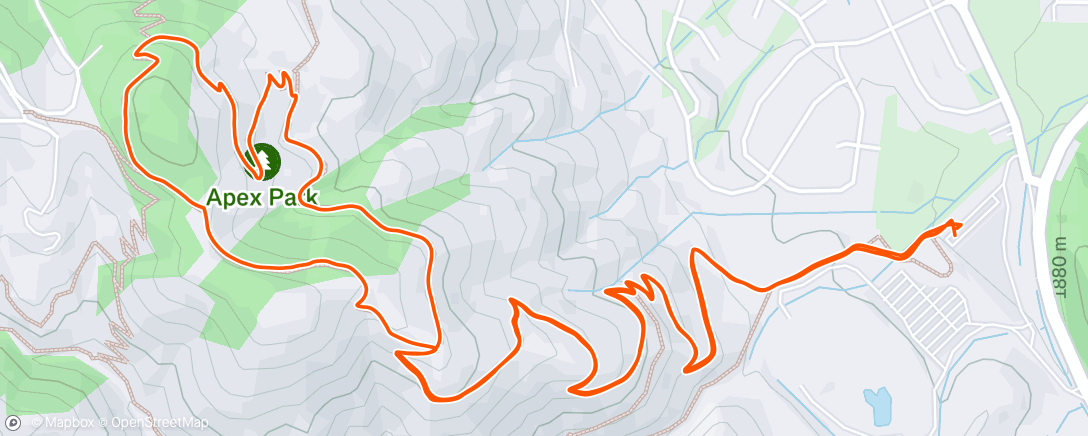 Map of the activity, Morning Hike