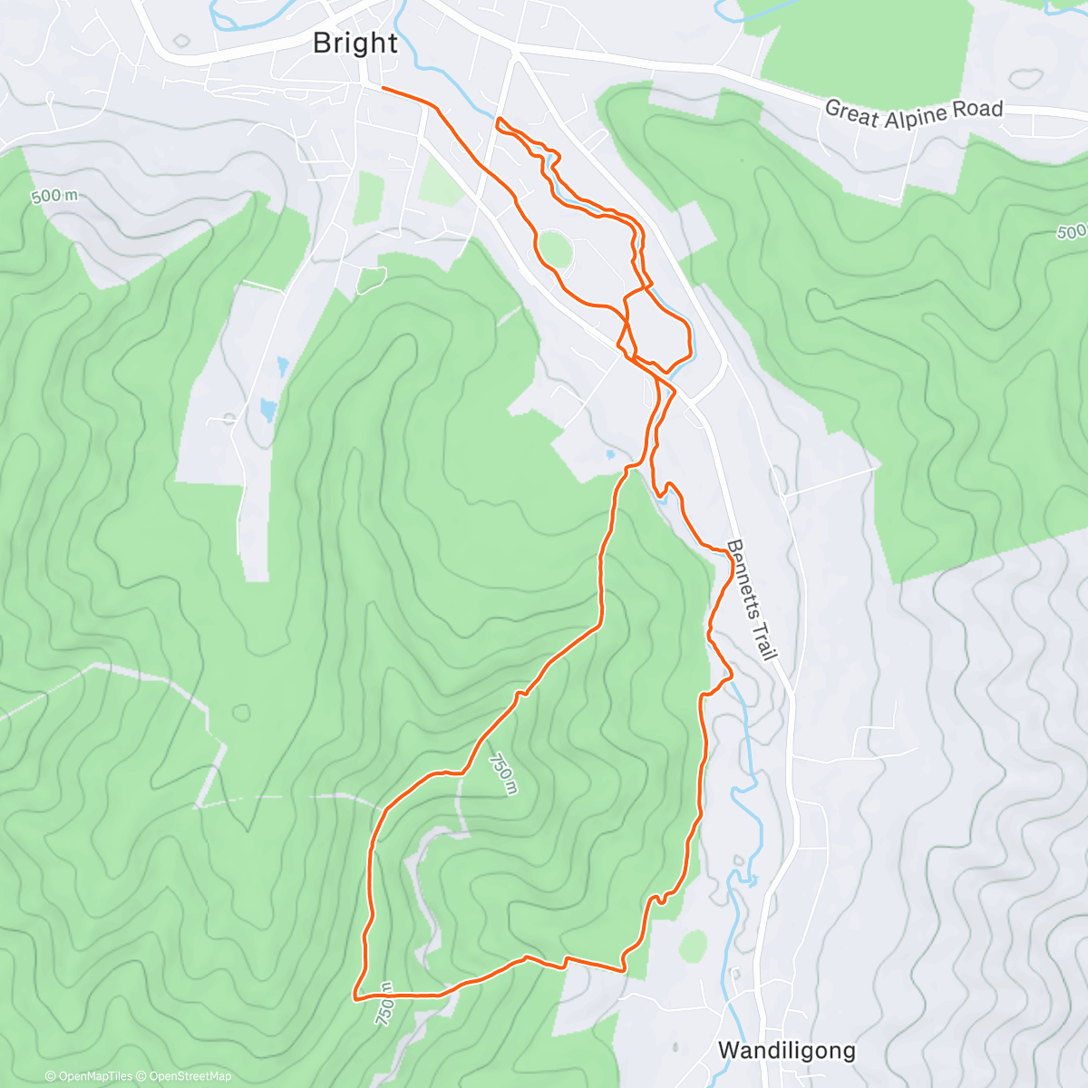 Map of the activity, Mystic before the heat