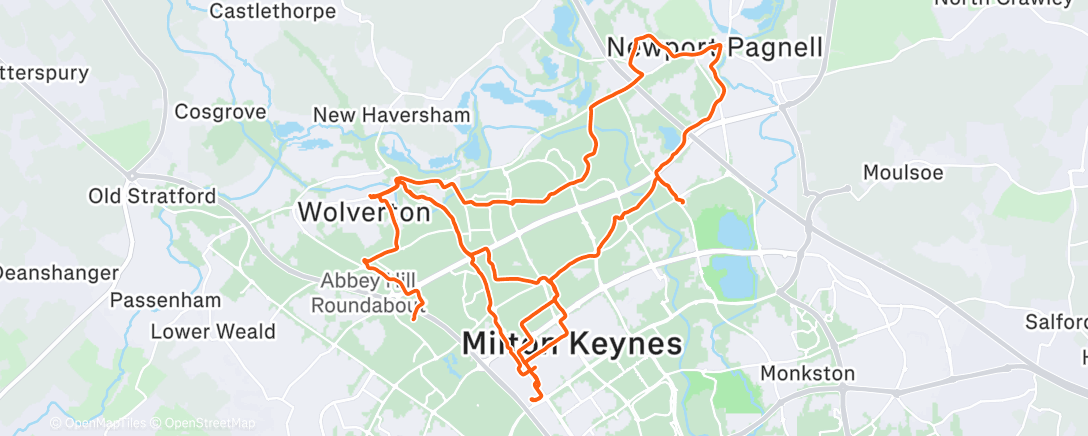 Map of the activity, Wednesday Food Connect