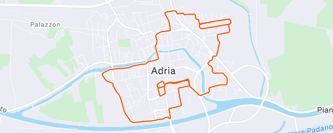 Map of the activity, 4,900k on the road