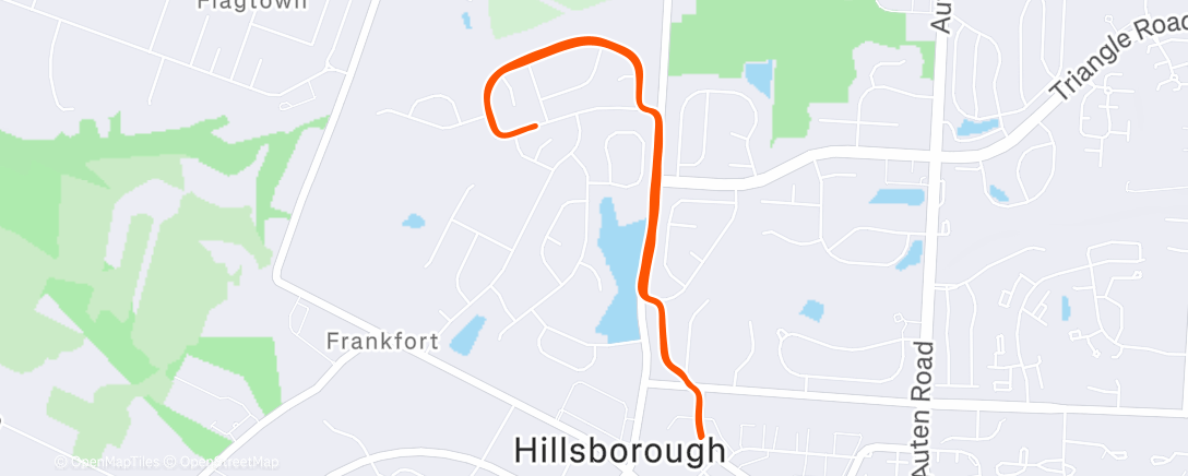 Карта физической активности (Afternoon Run)