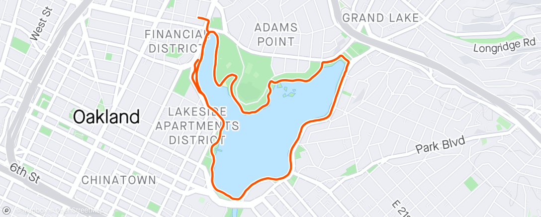 Map of the activity, 4.3mi Easy Run with Runna ✅